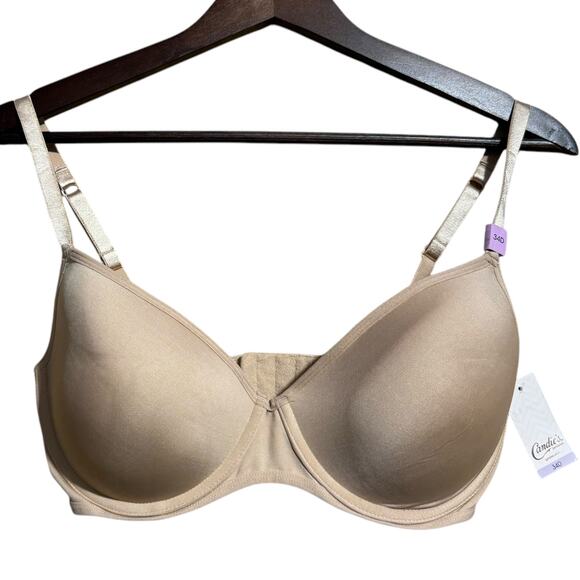 NWT Candies intimates nude adjustable strap wired bra 34D - Picture 1 of 7